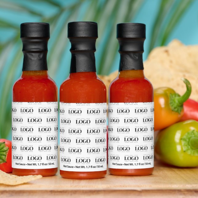 Create Your Own Custom Logo Pattern Business Party Hot Sauces (Multi)