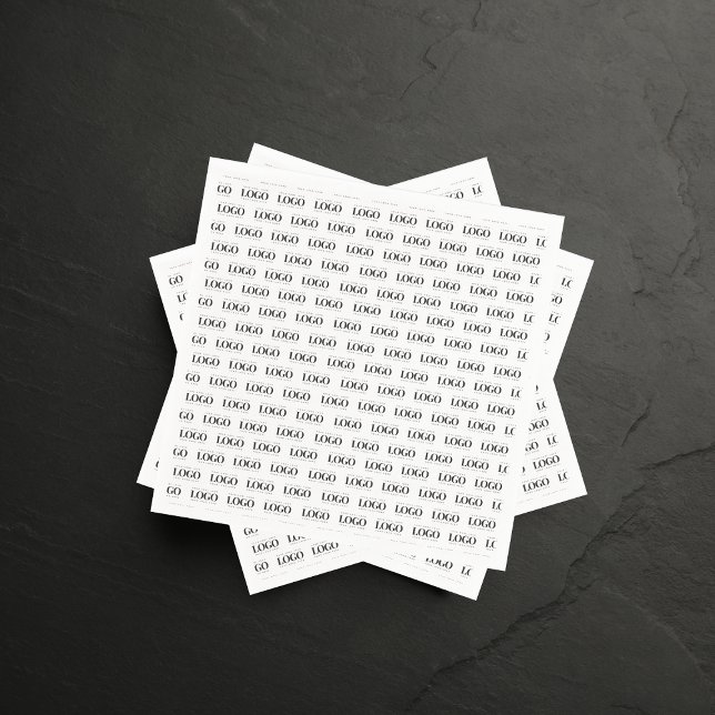 Create Your Own Custom Logo Pattern Business Party Napkins (Creator Uploaded)