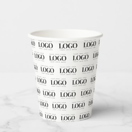 Create Your Own Custom Logo Pattern Business Party Paper Cups