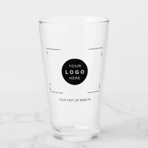 Create your own custom logo pint glass