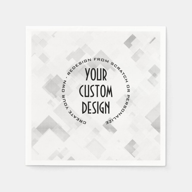 Create Your Own Custom Made Napkins (Front)
