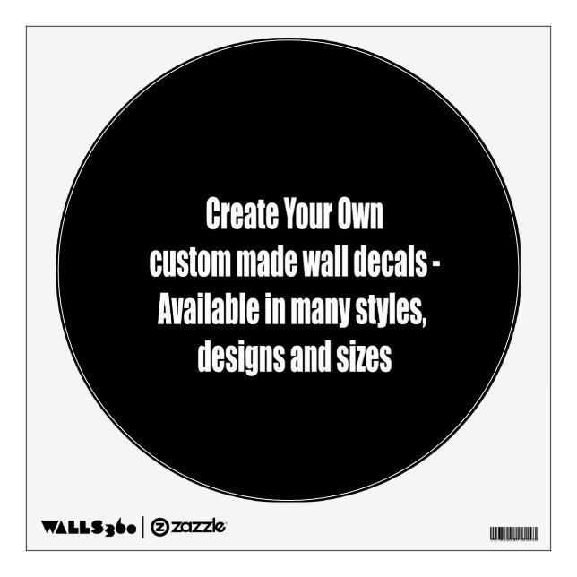 Create Your Own Custom Made Personalized Wall Sticker (Front)