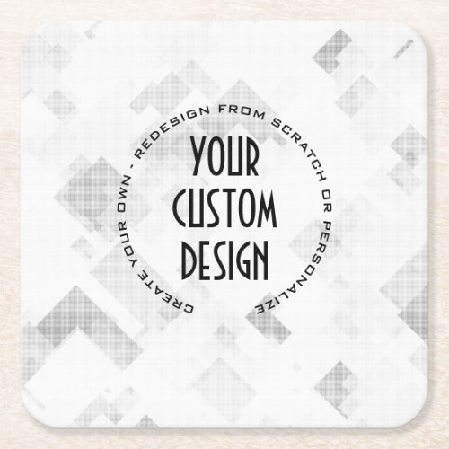 Create Your Own Custom Made Square Paper Coaster