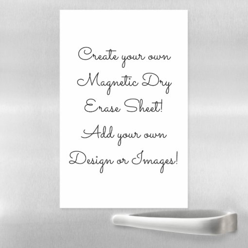 Create Your Own Custom Dry Erase Sheet Zazzle