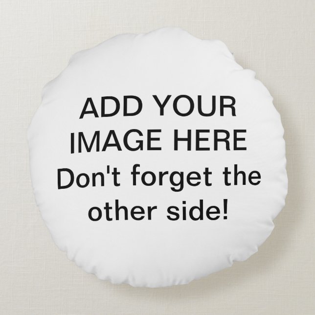 Create Your Own Custom Mandala Round Pillow (Back)