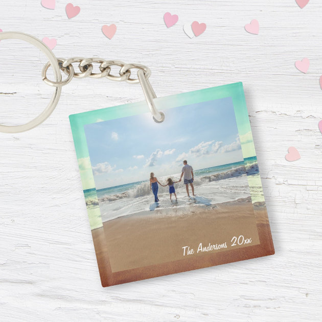 Personalised Keyrings Custom Photo Keychain Creative Family Theme