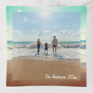 Create Your Own Custom Memorable Family Photo Trinket Tray