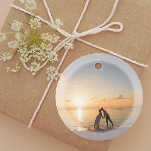 Create Your Own Custom Memorable Photo Wedding Favor Tags