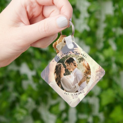 Create Your Own Custom Memorable Wedding Photo Keychain