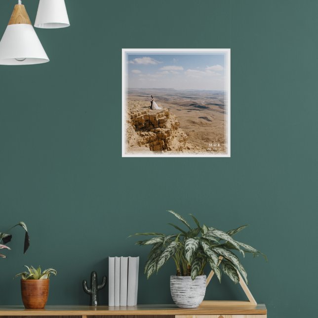 Create Your Own Custom Memorable Wedding Photo Poster (Living Room 1)