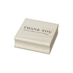 Create Your Own Custom Message Thank You Wooden Rubber Stamp at Zazzle