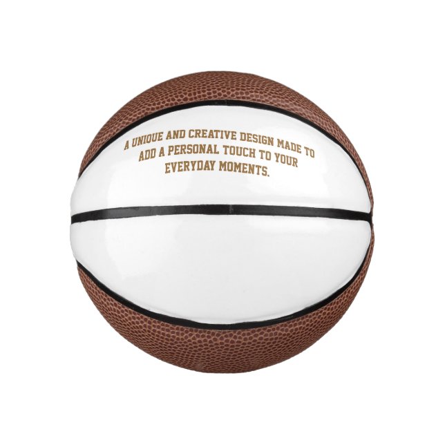 Create Your Own Custom Mini Basketball (Front)