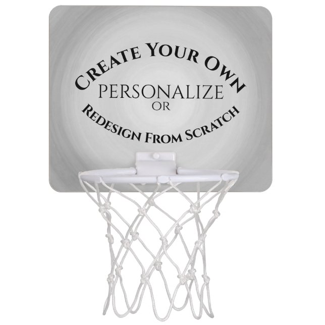 Create Your Own Custom Mini Basketball Hoop (Front)