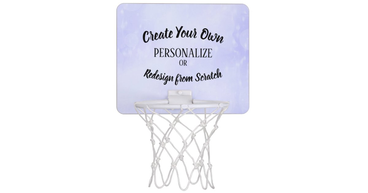 Create Your Own Custom Mini Basketball Hoop | Zazzle