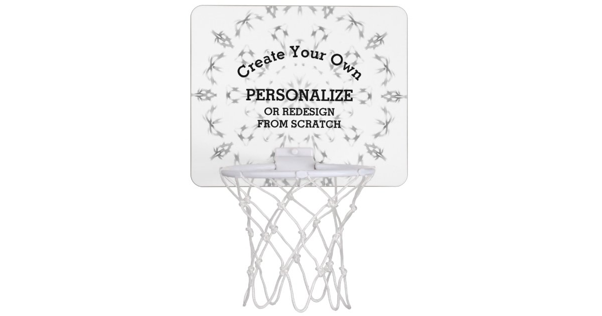 Create Your Own Custom Mini Basketball Hoop Zazzle