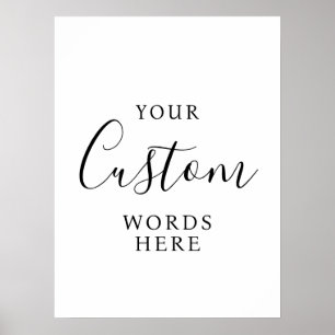 create your own custom modern elegant sign