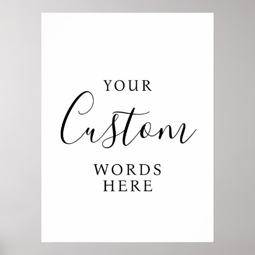  create your own custom modern elegant sign