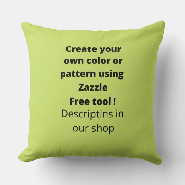 Create your own Custom modern trendy gifts cute  Throw Pillow (Front)