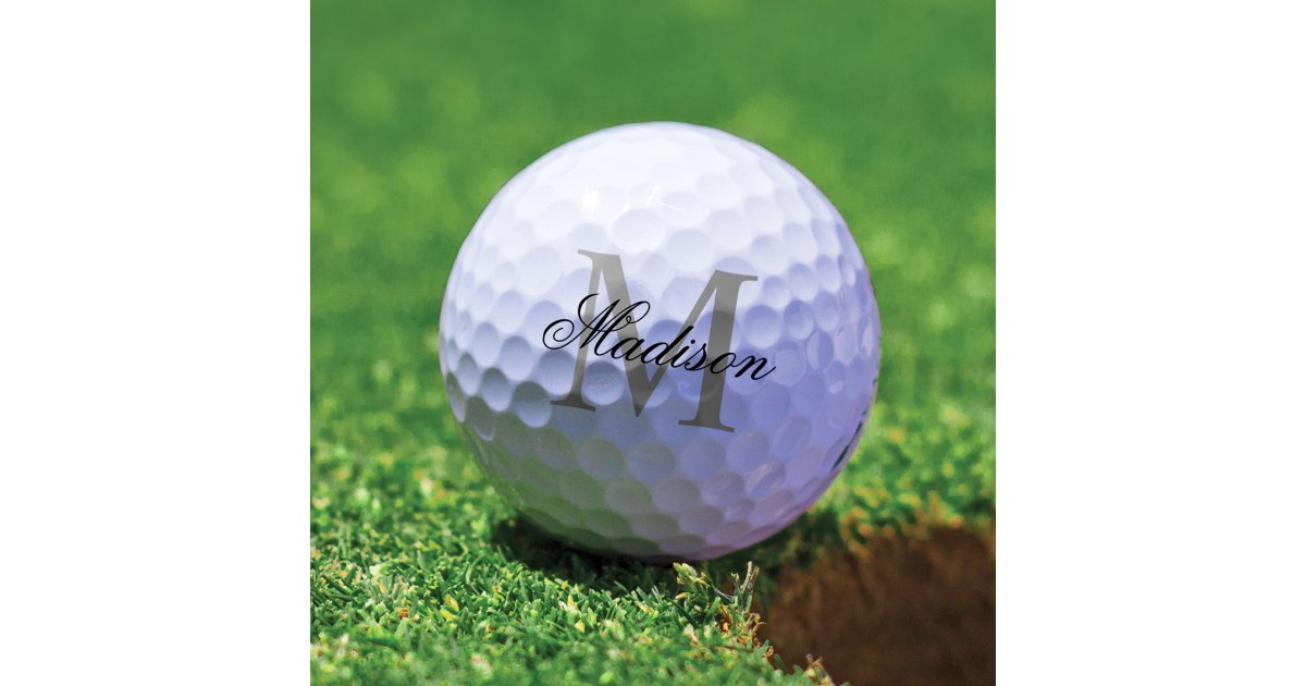 Create Your Own Custom Monogram And Name Golf Balls | Zazzle