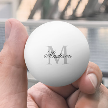 Create Your Own Custom Monogram And Name Ping Pong Ball