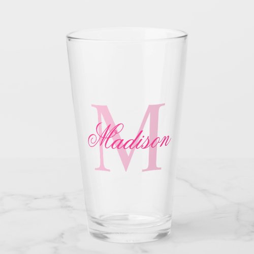 Create Your Own Custom Monogram And Name Pink Glass - Create your own personalized shot glasses with your custom name and monogram. To edit this design template, change the text fields as shown above. You can easily add more text or images, customize fonts and colors.
Treat yourself or make the perfect gift for family, friends, parents and grandparents!