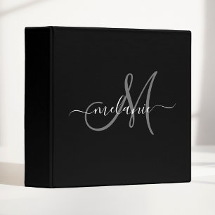 Create Your Own Custom Monogram And Name Script 3 Ring Binder