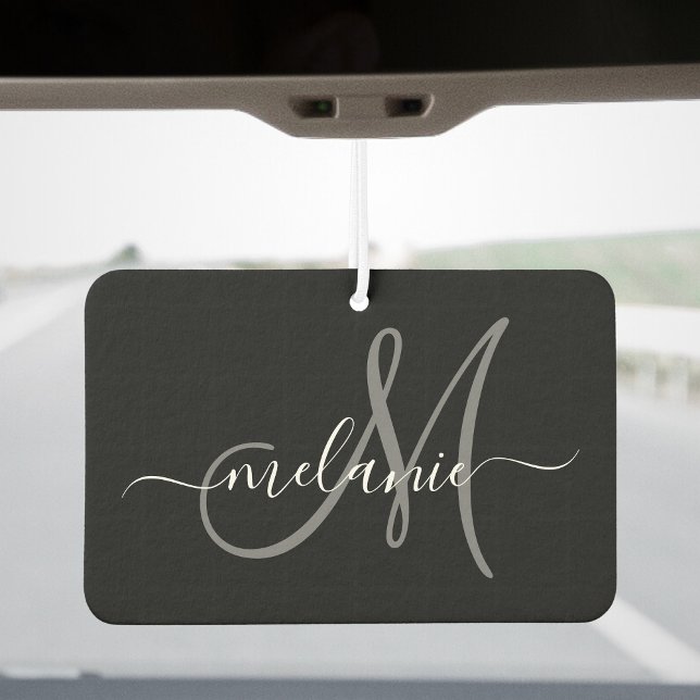 Create Your Own Custom Monogram And Name Script Air Freshener (Creator Uploaded)