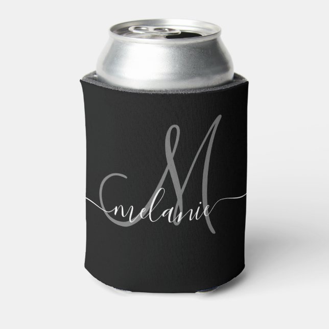 Create Your Own Custom Monogram And Name Script Can Cooler (Can Back)