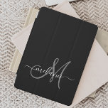Create Your Own Custom Monogram And Name Script iPad Pro Cover<br><div class="desc">Create your own personalized iPad cover with your custom handwritten name and monogram. To edit this design template,  change the text fields as shown above. You can easily add more text or images,  customize fonts and colors.
Treat yourself or make the perfect gift for family,  friends,  parents and grandparents!</div>