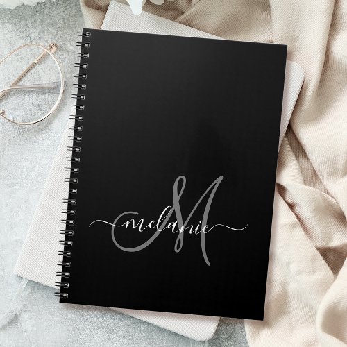 Create Your Own Custom Monogram And Name Script Notebook