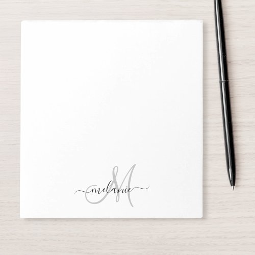Create Your Own Custom Monogram And Name Script Notepad