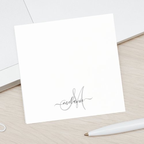 Create Your Own Custom Monogram And Name Script Post_it Notes