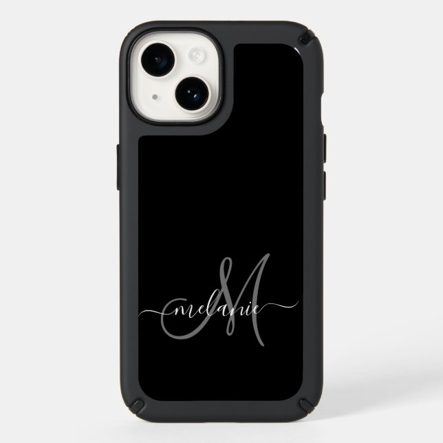 Create Your Own Custom Monogram And Name Script Speck iPhone Case (Front)