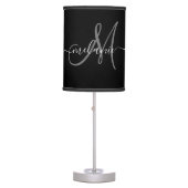 Create Your Own Custom Monogram And Name Script Table Lamp (Front)
