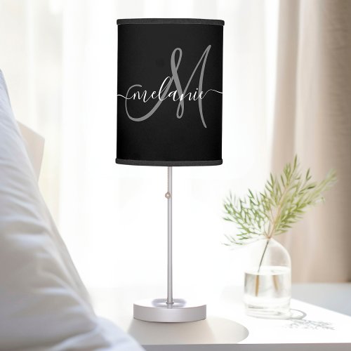Create Your Own Custom Monogram And Name Script Table Lamp