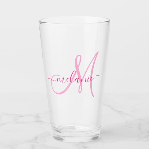 Create Your Own Custom Monogram Name Script Pink Glass - Create your own personalized hand writing shot glasses with your custom name and monogram. To edit this design template, change the text fields as shown above. You can easily add more text or images, customize fonts and colors.
Treat yourself or make the perfect gift for family, friends, parents and grandparents!