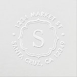 Create Your Own Custom Monogram Return Address Embosser<br><div class="desc">Create Your Own Custom Monogram Return Address Embosser. Add a touch of personalized elegance to your stationery with this beautiful paper embosser. Perfect as a gift for anyone who loves paper, typography, and books. It can be used as a personal seal on envelopes, paper napkins, books, and documents. Simply click...</div>