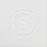 Create Your Own Custom Monogram Return Address Embosser<br><div class="desc">Create Your Own Custom Monogram Return Address Embosser. Add a touch of personalized elegance to your stationery with this beautiful paper embosser. Perfect as a gift for anyone who loves paper, typography, and books. It can be used as a personal seal on envelopes, paper napkins, books, and documents. Simply click...</div>
