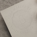 Create Your Own Custom Monogram Return Address Embosser<br><div class="desc">Create Your Own Custom Monogram Return Address Embosser. Add a touch of personalized elegance to your stationery with this beautiful paper embosser. Perfect as a gift for anyone who loves paper, typography, and books. It can be used as a personal seal on envelopes, paper napkins, books, and documents. Simply click...</div>