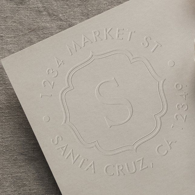 Create Your Own Custom Monogram Return Address Embosser (Creator Uploaded)