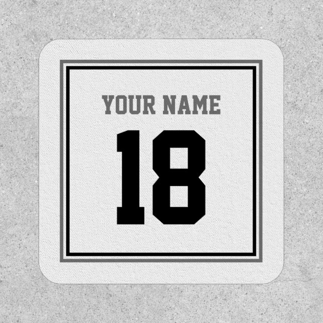 Create Your Own Custom Name And Number Patch (Front)
