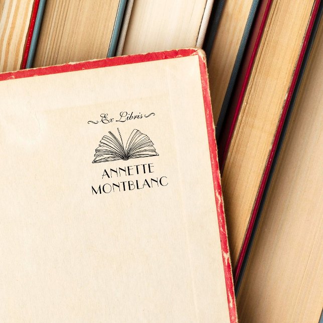 Create Your Own Custom Name Ex Libris Book Rubber Stamp (Creator Uploaded)