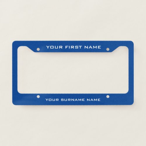 Create Your Own Custom Name Monogram License Plate Frame