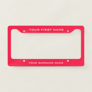 Create Your Own Custom Name Monogram License Plate Frame