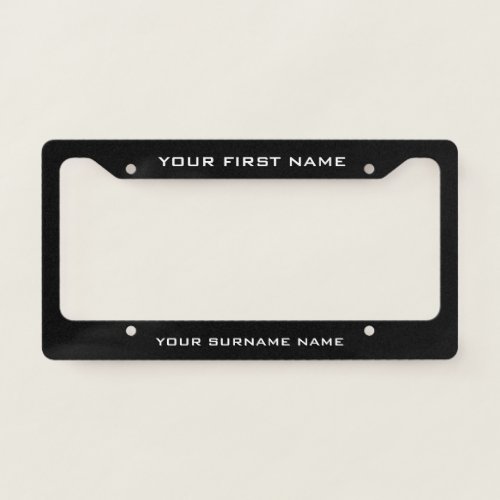 Create Your Own Custom Name Monogram License Plate Frame