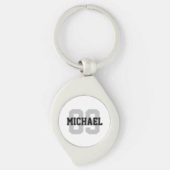 Create Your Own Custom Name Number Keychain by nadil2 at Zazzle