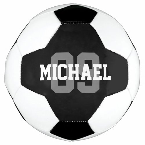 Create Your Own Custom Name Number Soccer Ball