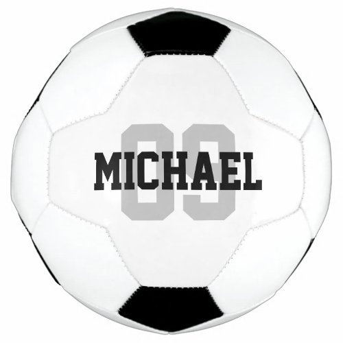 Create Your Own Custom Name Number Soccer Ball