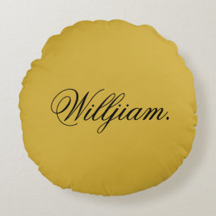 Create Your Own Custom Name on This Round Pillow