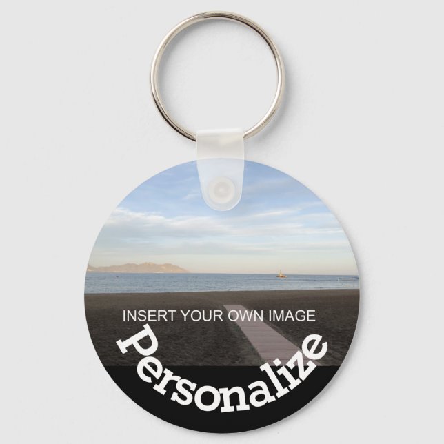 Create Your Own Custom Name Photo Keychain (Front)